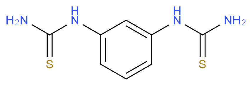 1,3-Phenylene-bis(2-thiourea)_分子结构_CAS_2591-01-7)