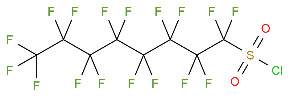 heptadecafluorooctane-1-sulfonyl chloride_分子结构_CAS_423-60-9