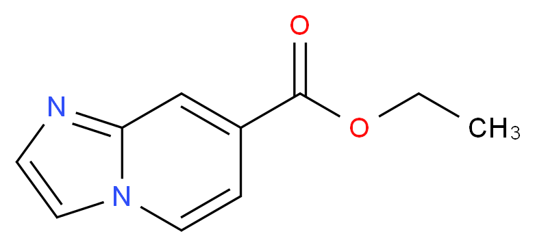 ethyl imidazo[1,2-a]pyridine-7-carboxylate_分子结构_CAS_372147-49-4