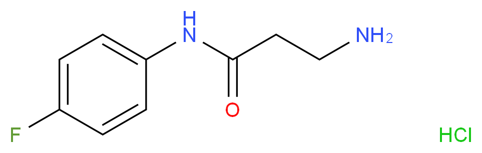 3-Amino-N-(4-fluorophenyl)propanamide hydrochloride_分子结构_CAS_)