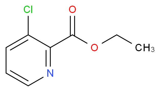 Ethyl 3-chloro-2-pyridinecarboxylate_分子结构_CAS_128073-20-1)