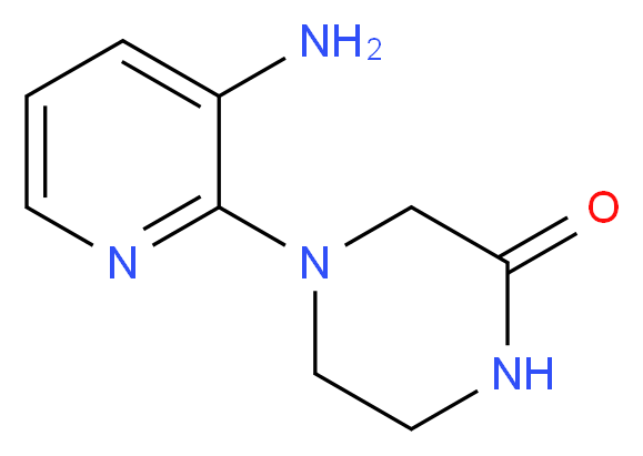 4-(3-Amino-2-pyridinyl)-2-piperazinone_分子结构_CAS_)
