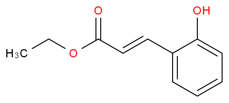 ethyl (2E)-3-(2-hydroxyphenyl)prop-2-enoate_分子结构_CAS_6236-62-0