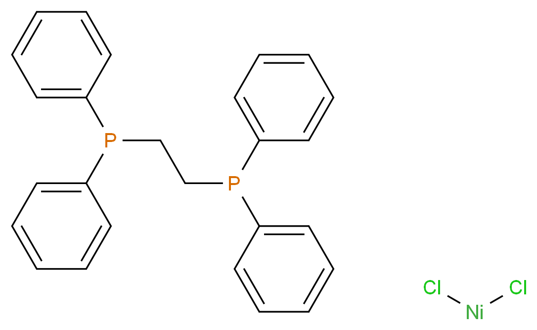 [2-(diphenylphosphanyl)ethyl]diphenylphosphane; dichloronickel_分子结构_CAS_14647-23-5