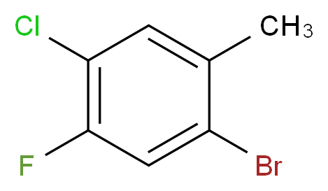 1-Bromo-4-chloro-5-fluoro-2-methylbenzene_分子结构_CAS_1067882-53-4)