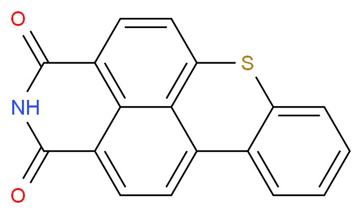 8-thia-14-azapentacyclo[10.6.2.0^{2,7}.0^{9,19}.0^{16,20}]icosa-1(18),2,4,6,9,11,16,19-octaene-13,15-dione_分子结构_CAS_23852-30-4