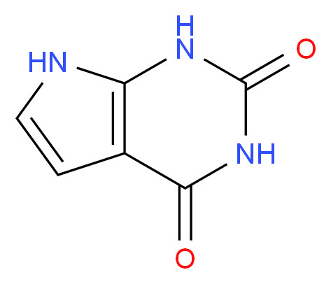 2,4-Dihydroxypyrrolo[2,3-d]pyrimidine_分子结构_CAS_39929-79-8)