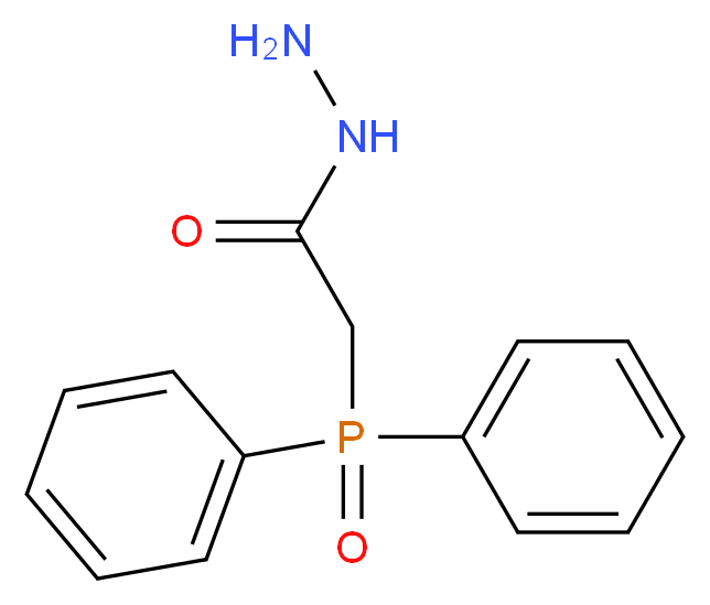 2-(diphenylphosphoroso)acetohydrazide_分子结构_CAS_16543-10-5