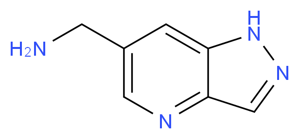 (1H-Pyrazolo[4,3-b]pyridin-6-yl)methanamine_分子结构_CAS_1260666-23-6)