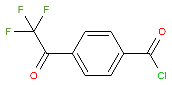 4-(Trifluoroacetyl)benzoyl chloride_分子结构_CAS_58808-60-9)