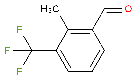 2-methyl-3-(trifluoromethyl)benzaldehyde_分子结构_CAS_878001-20-8