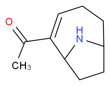 1-{9-azabicyclo[4.2.1]non-2-en-2-yl}ethan-1-one_分子结构_CAS_64285-06-9