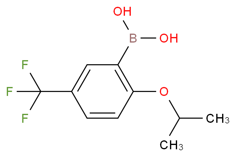 [2-(propan-2-yloxy)-5-(trifluoromethyl)phenyl]boronic acid_分子结构_CAS_850593-12-3