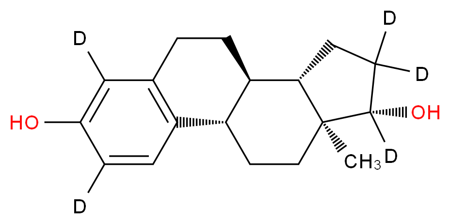 17β-雌二醇-2,4,16,16,17-d5_分子结构_CAS_221093-45-4)