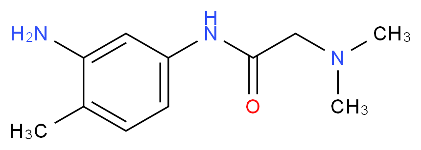 N-(3-amino-4-methylphenyl)-2-(dimethylamino)acetamide_分子结构_CAS_946690-90-0