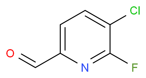 5-CHLORO-6-FLUOROPICOLINALDEHYDE_分子结构_CAS_1227583-98-3)