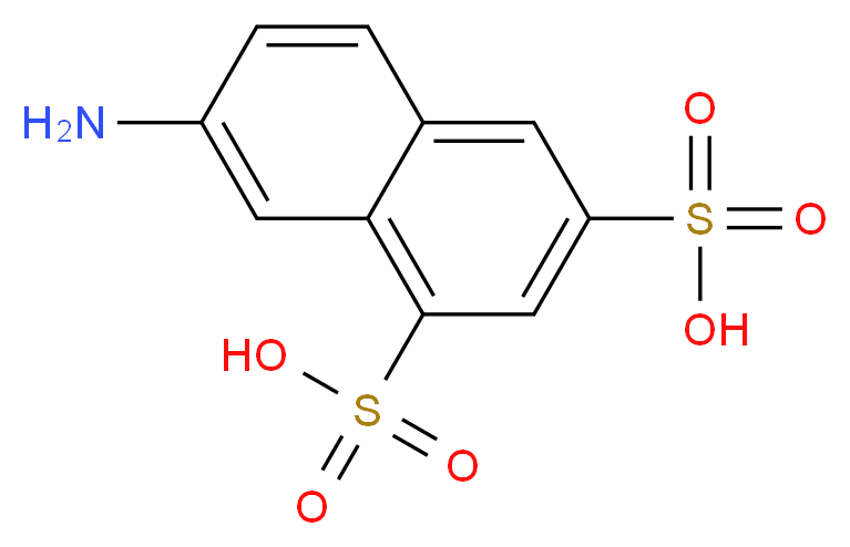 7-aminonaphthalene-1,3-disulfonic acid_分子结构_CAS_86-65-7