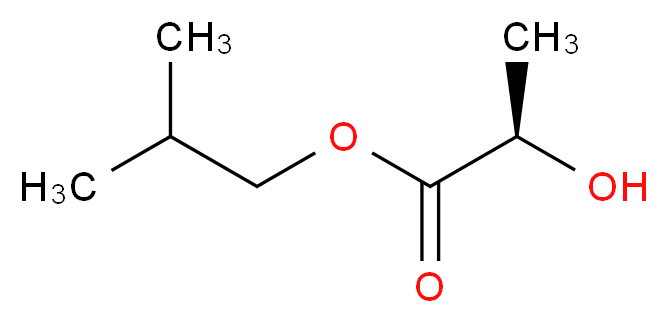 2-methylpropyl (2R)-2-hydroxypropanoate_分子结构_CAS_61597-96-4