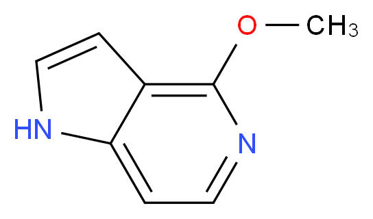 4-methoxy-1H-pyrrolo[3,2-c]pyridine_分子结构_CAS_944900-76-9