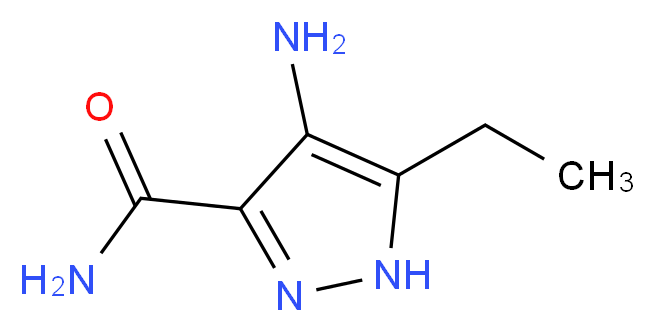 4-amino-5-ethyl-1H-pyrazole-3-carboxamide_分子结构_CAS_)