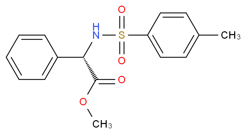 methyl (2S)-2-(4-methylbenzenesulfonamido)-2-phenylacetate_分子结构_CAS_111047-54-2