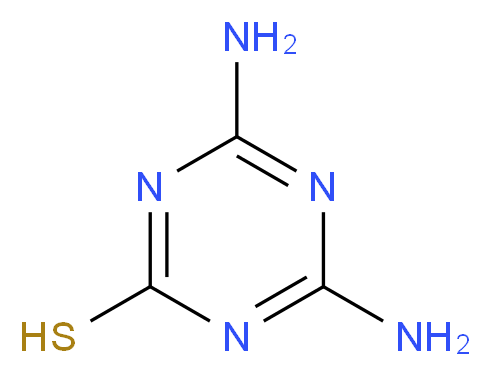 4,6-diamino-1,3,5-triazine-2-thiol_分子结构_CAS_767-17-9)