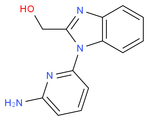 [1-(6-aminopyridin-2-yl)-1H-benzimidazol-2-yl]methanol_分子结构_CAS_)