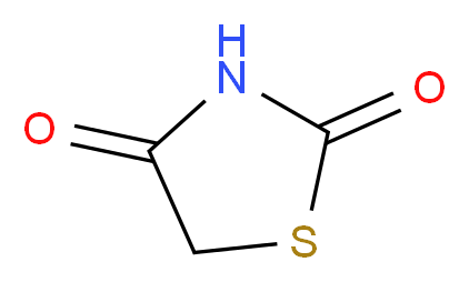 thiazolidine-2,4-dione_分子结构_CAS_)