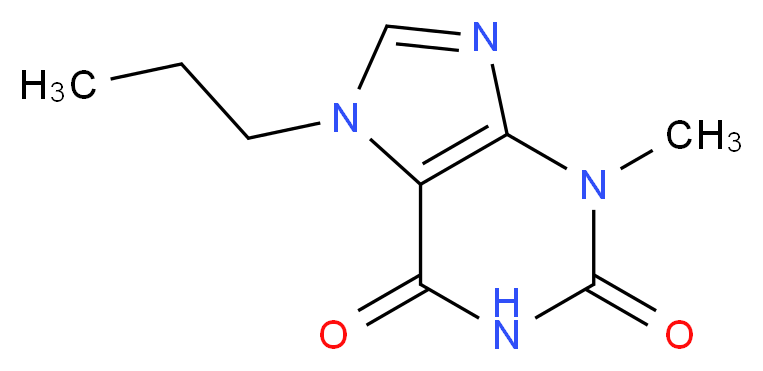 3-methyl-7-propyl-2,3,6,7-tetrahydro-1H-purine-2,6-dione_分子结构_CAS_)