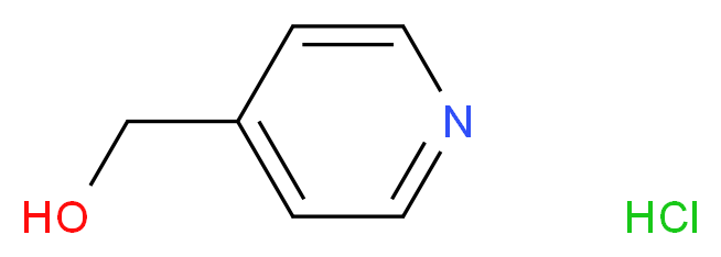 pyridin-4-ylmethanol hydrochloride_分子结构_CAS_62302-28-7