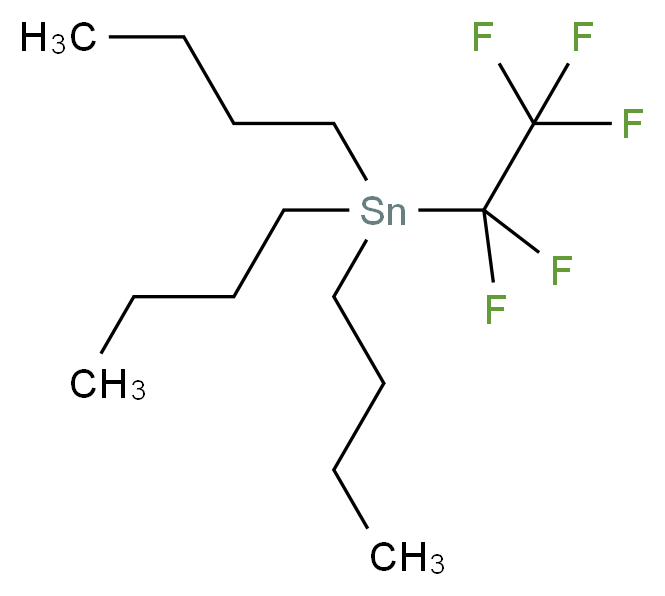 三丁基(全氟乙基)锡烷_分子结构_CAS_1426-66-0)