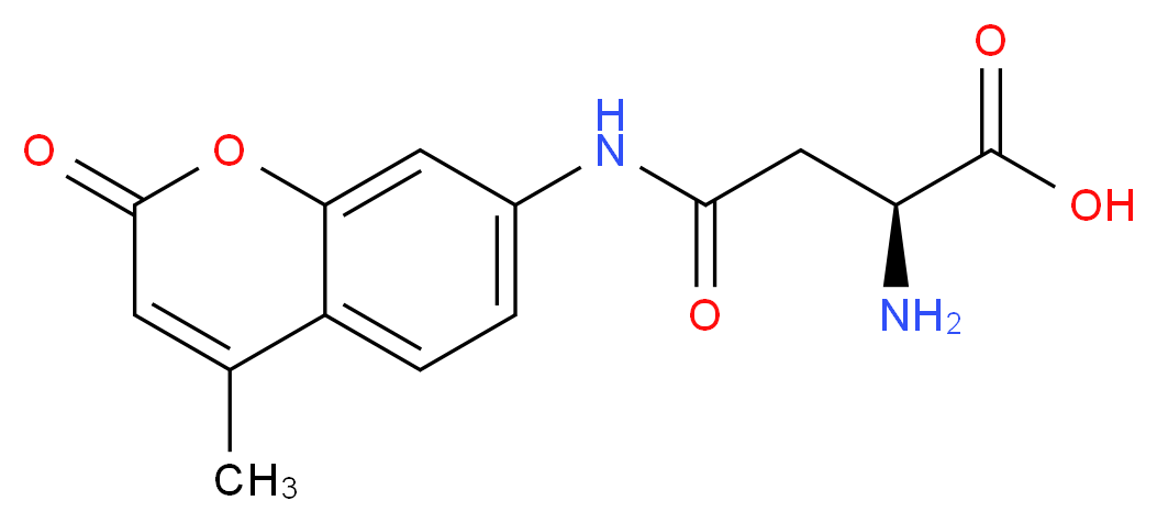 (2S)-2-amino-3-[(4-methyl-2-oxo-2H-chromen-7-yl)carbamoyl]propanoic acid_分子结构_CAS_133628-73-6