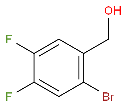 2-Bromo-4,5-difluorobenzyl alcohol_分子结构_CAS_476620-55-0)