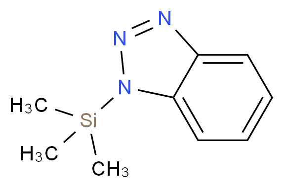 1-(trimethylsilyl)-1H-1,2,3-benzotriazole_分子结构_CAS_43183-36-4