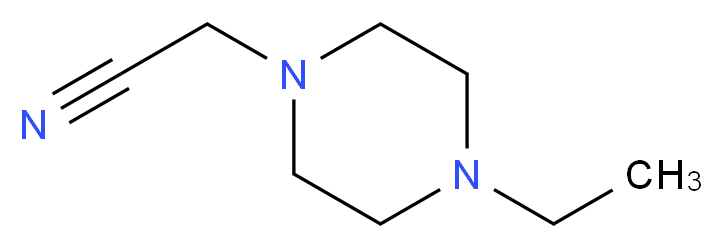 2-(4-ethylpiperazin-1-yl)acetonitrile_分子结构_CAS_90206-22-7