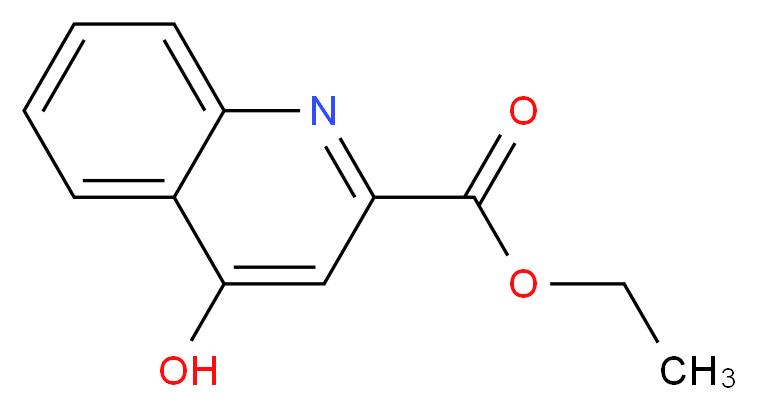 4-羟基-2-喹啉羧酸乙酯_分子结构_CAS_24782-43-2)