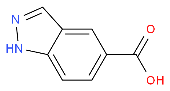 1H-Indazole-5-carboxylic acid_分子结构_CAS_61700-61-6)