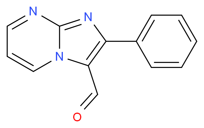 2-phenylimidazo[1,2-a]pyrimidine-3-carbaldehyde_分子结构_CAS_74944-29-9)