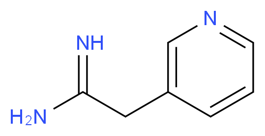 2-(3-pyridinyl)ethanimidamide_分子结构_CAS_474310-74-2)