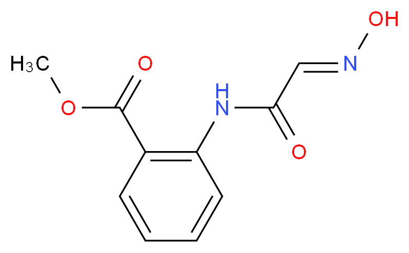 methyl 2-{[(2E)-2-(hydroxyimino)ethanoyl]amino}benzoate_分子结构_CAS_63016-87-5)