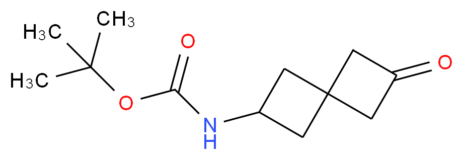 (6-Oxospiro[3.3]hept-2-yl)carbamic acid tert-butyl ester_分子结构_CAS_1118786-86-9)