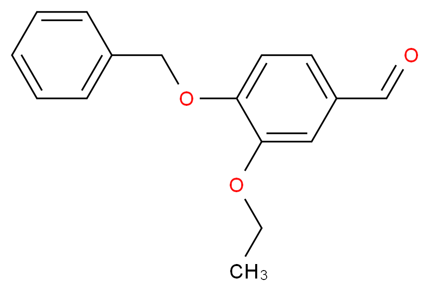 4-(benzyloxy)-3-ethoxybenzaldehyde_分子结构_CAS_60186-33-6