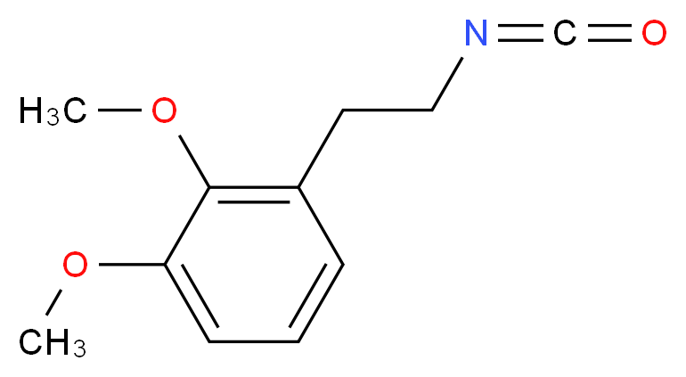 1-(2-isocyanatoethyl)-2,3-dimethoxybenzene_分子结构_CAS_480439-02-9