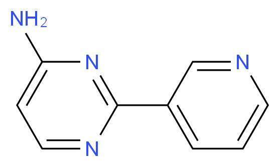 2-(pyridin-3-yl)pyrimidin-4-amine_分子结构_CAS_61310-31-4
