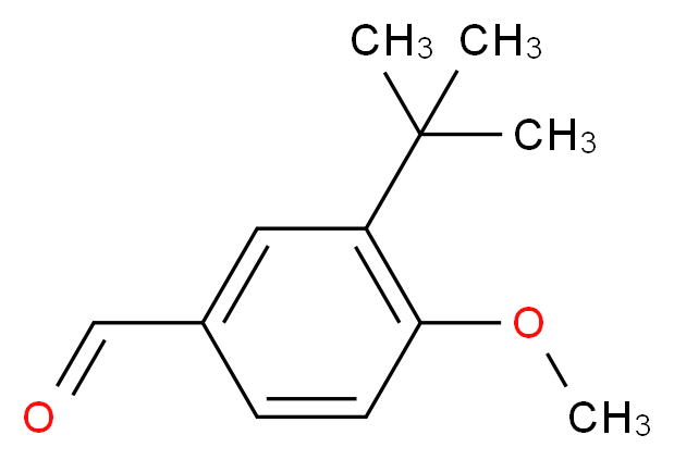 3-tert-butyl-4-methoxybenzaldehyde_分子结构_CAS_107430-92-2