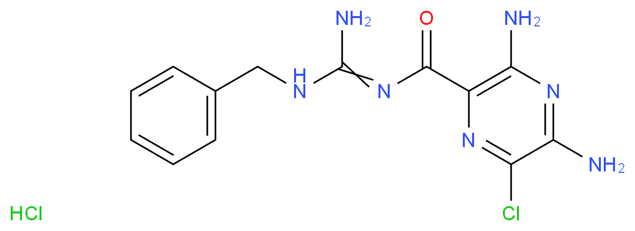 BENZAMIL HYDROCHLORIDE_分子结构_CAS_2898-76-2)