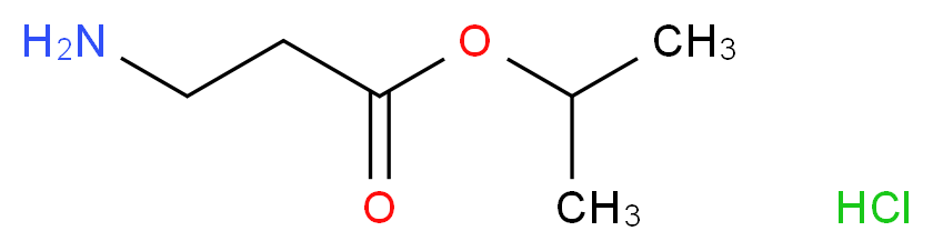 isopropyl 3-aminopropanoate hydrochloride_分子结构_CAS_39825-36-0)