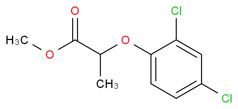 methyl 2-(2,4-dichlorophenoxy)propanoate_分子结构_CAS_57153-17-0