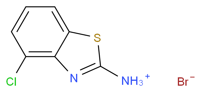 2-氨基-4-氯苯并噻唑 氢溴酸盐 97%_分子结构_CAS_27058-83-9)