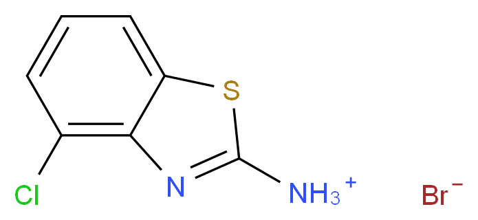 4-chloro-1,3-benzothiazol-2-aminium bromide_分子结构_CAS_27058-83-9